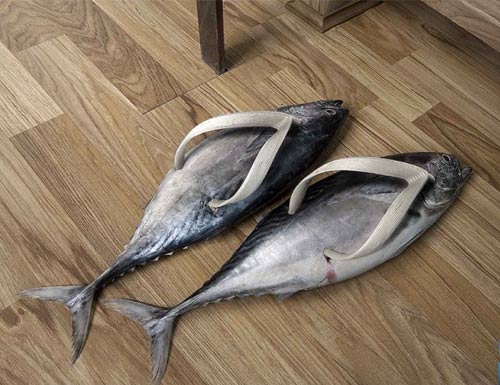 funny products. flip-flops, funny products