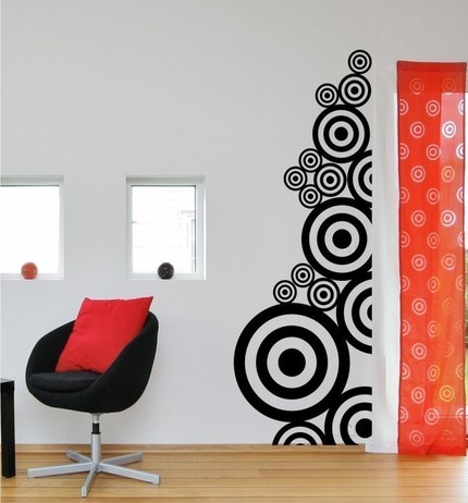  Wall on Vinyl Wall Decals Stickers Art Graphics Circle Circles