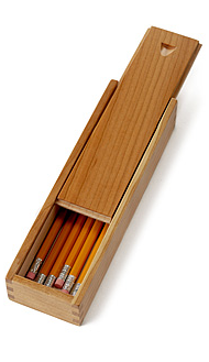 Oh, so simple. Oh, so pretty. Cherry Wood Pencil Box x.