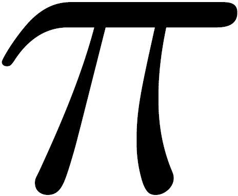 pi symbol cake