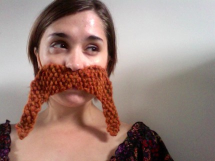 Knitted Moustache