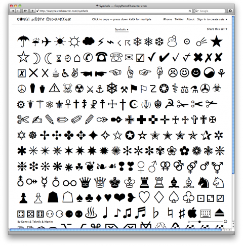 Copy Pastas
