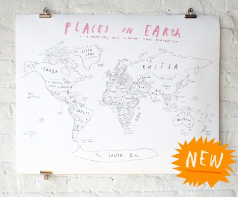 Oliver Jeffers World Map 