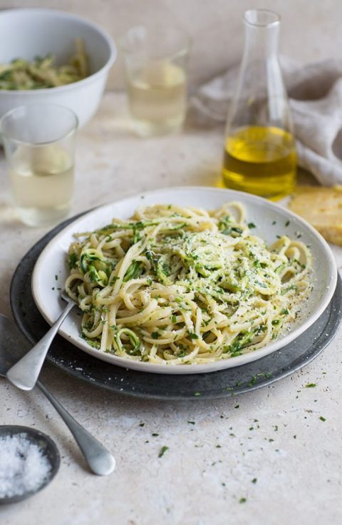 Lemony Linguini with Zucchini