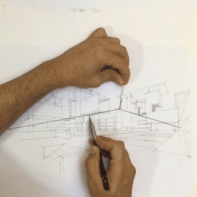 Two Point Perspective Drawing Hack